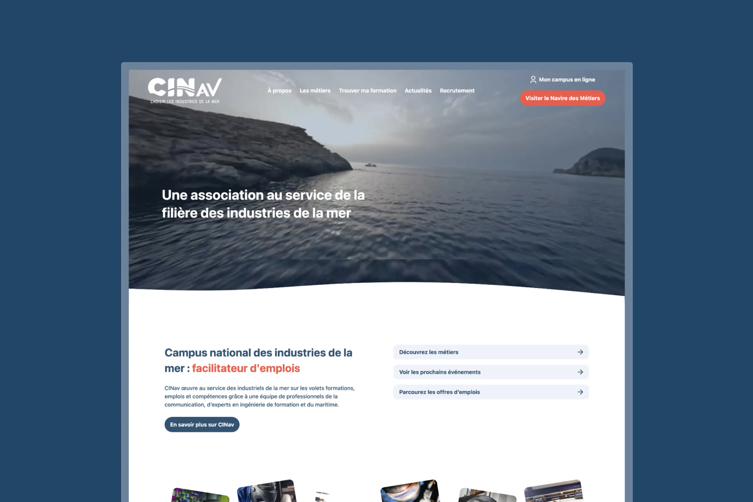 With CINav, we contribute to the promotion of the naval and maritime industry.