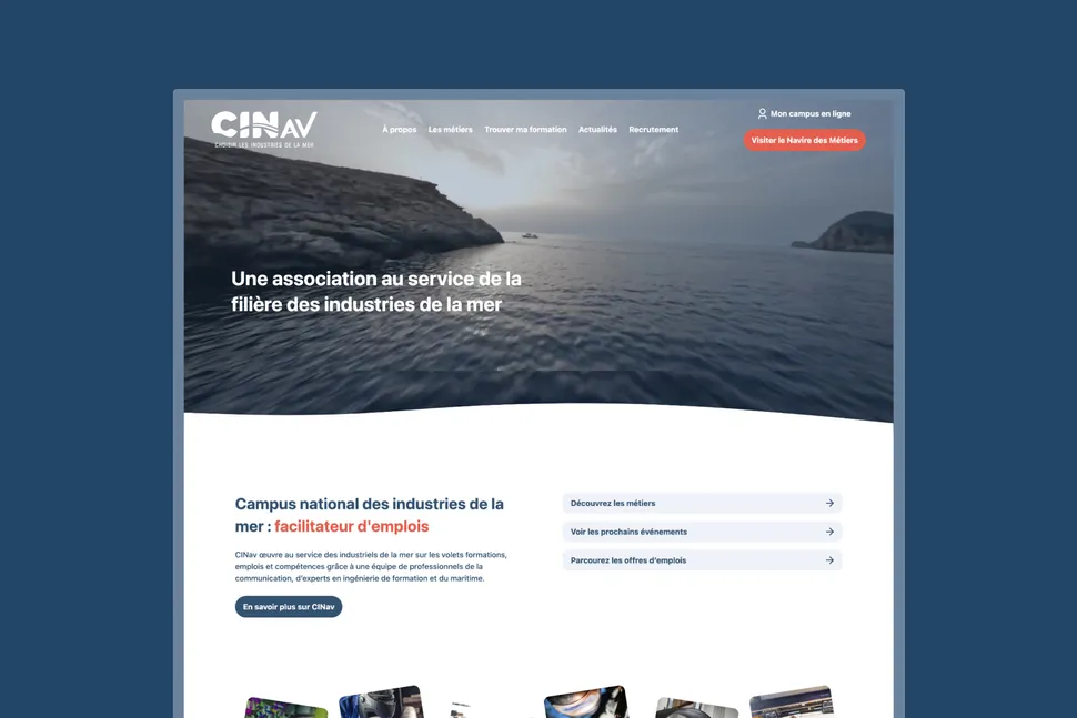 With CINav, we contribute to the promotion of the naval and maritime industry.