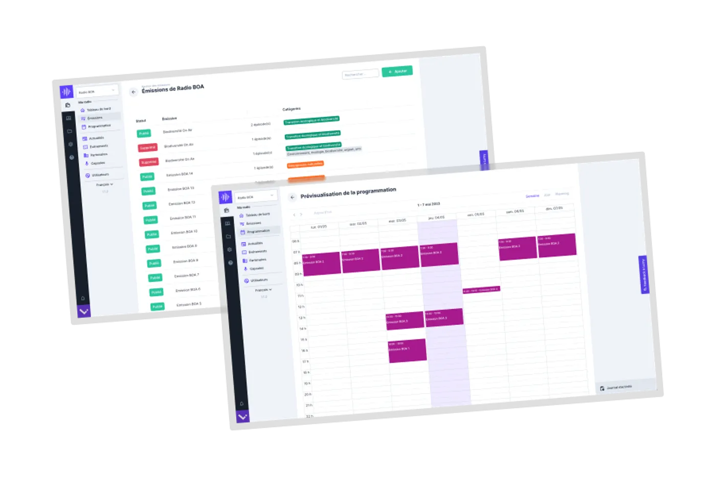 Plateforme centralisée de gestion