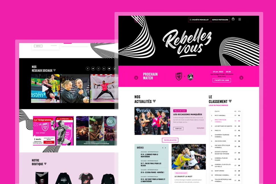 With BBH, we strengthen the image of the professional women's handball club in Brest.